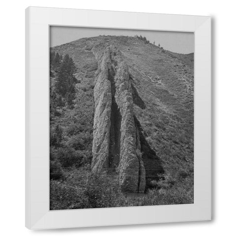 Devils Slide-Utah White Modern Wood Framed Art Print by OSullivan, Timothy H