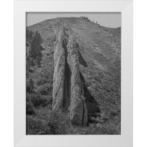Devils Slide-Utah White Modern Wood Framed Art Print by OSullivan, Timothy H