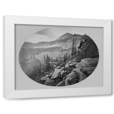 Lake Lall-Uinta Mountains-Utah White Modern Wood Framed Art Print by OSullivan, Timothy H