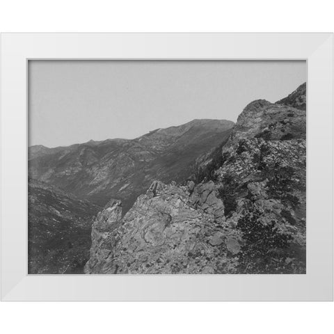 Summit-Humboldt Mountains-Nevada White Modern Wood Framed Art Print by OSullivan, Timothy H