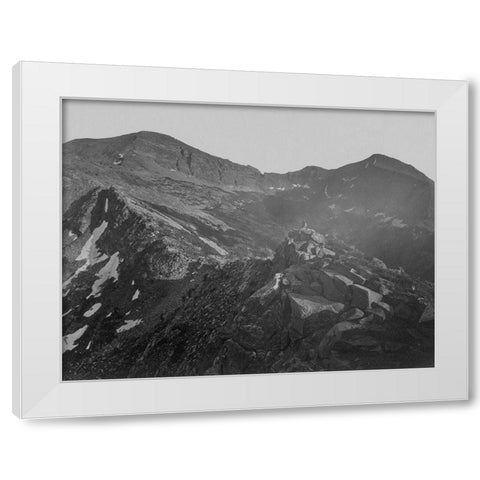In the Humboldt Mountains-Nevada White Modern Wood Framed Art Print by OSullivan, Timothy H