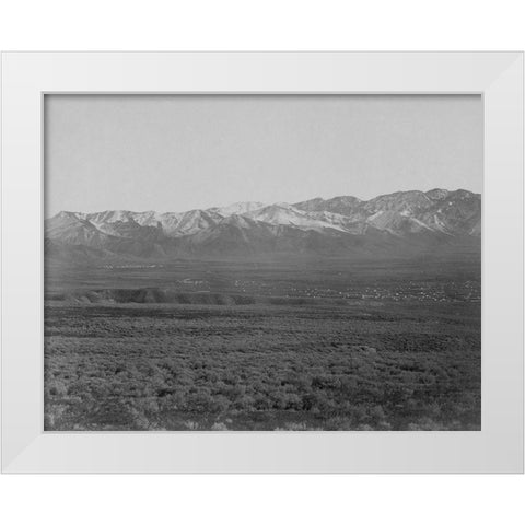 Wahsatch near Salt Lake-Utah White Modern Wood Framed Art Print by OSullivan, Timothy H