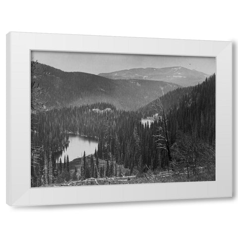 Lost lakes near Meigs Peak-Colorado White Modern Wood Framed Art Print by OSullivan, Timothy H