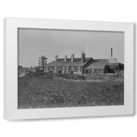 Smelting works-Oreana-Nevada White Modern Wood Framed Art Print by OSullivan, Timothy H