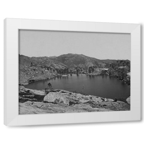 Lake Marian-Humboldt Mountains-Nevada White Modern Wood Framed Art Print by OSullivan, Timothy H