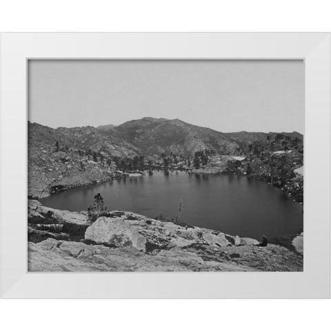Lake Marian-Humboldt Mountains-Nevada White Modern Wood Framed Art Print by OSullivan, Timothy H