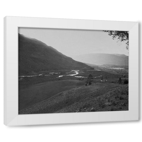 View near head of Conejos River-Colorado White Modern Wood Framed Art Print by OSullivan, Timothy H