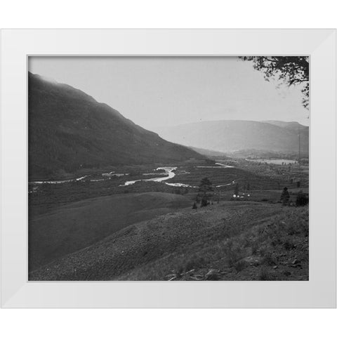 View near head of Conejos River-Colorado White Modern Wood Framed Art Print by OSullivan, Timothy H