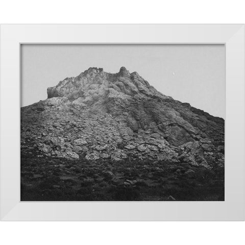 Top of Anaho Island Pyramid Lake-Nevada White Modern Wood Framed Art Print by OSullivan, Timothy H