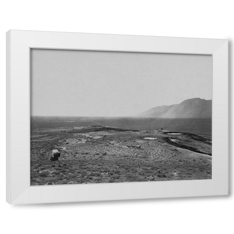 Sou Springs-Pah Ute Range-Nevada White Modern Wood Framed Art Print by OSullivan, Timothy H