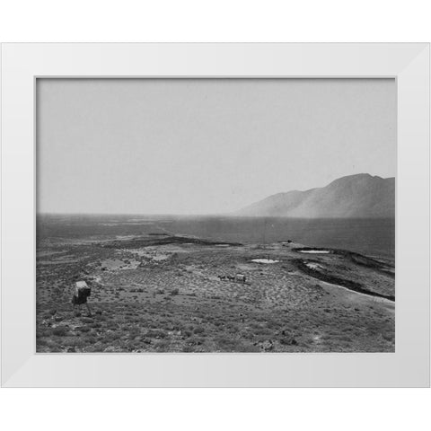 Sou Springs-Pah Ute Range-Nevada White Modern Wood Framed Art Print by OSullivan, Timothy H