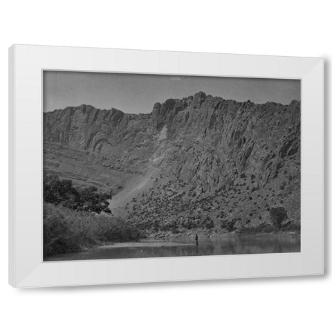 Flaming Gorge-Green River-Utah White Modern Wood Framed Art Print by OSullivan, Timothy H