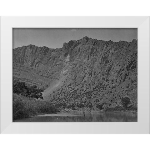 Flaming Gorge-Green River-Utah White Modern Wood Framed Art Print by OSullivan, Timothy H