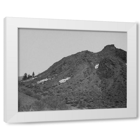 Volcanic hill-Mono Lake-California White Modern Wood Framed Art Print by OSullivan, Timothy H