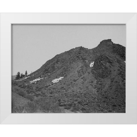 Volcanic hill-Mono Lake-California White Modern Wood Framed Art Print by OSullivan, Timothy H