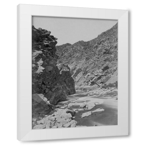 Devils Gate-Weber River-Utah White Modern Wood Framed Art Print by OSullivan, Timothy H