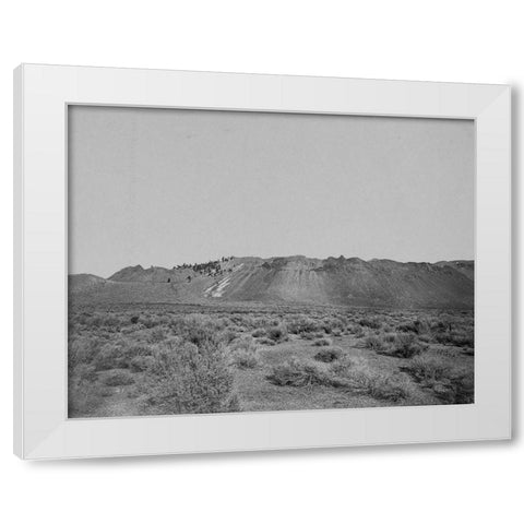 Extinct volcano-Mono Lake-Calafornia White Modern Wood Framed Art Print by OSullivan, Timothy H