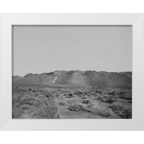 Extinct volcano-Mono Lake-Calafornia White Modern Wood Framed Art Print by OSullivan, Timothy H