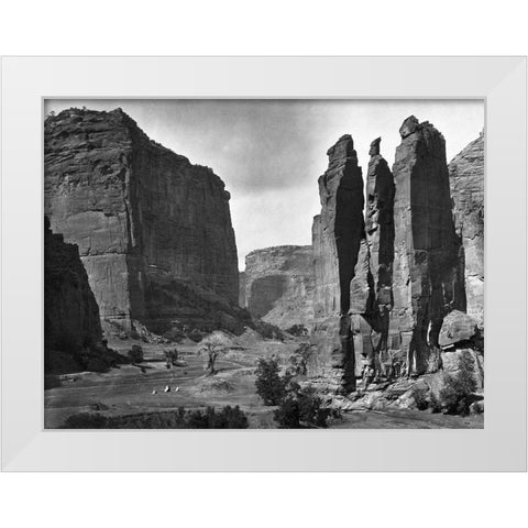 Canyon de Chelly White Modern Wood Framed Art Print by OSullivan, Timothy H