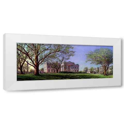 Washington Chronicle IV White Modern Wood Framed Art Print by Wang, John Z.