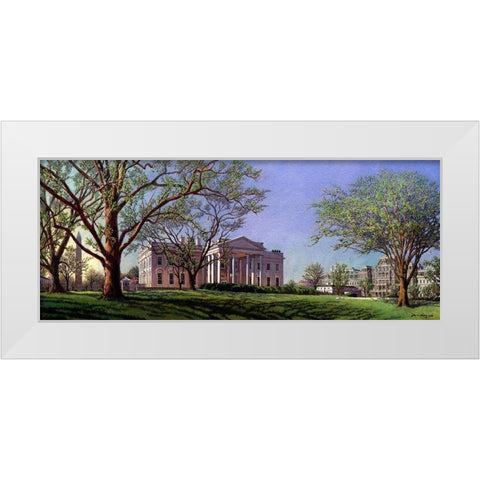 Washington Chronicle IV White Modern Wood Framed Art Print by Wang, John Z.