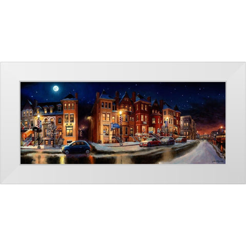 Washington Chronicle X White Modern Wood Framed Art Print by Wang, John Z.