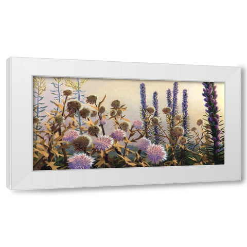 Fairland Trio IV White Modern Wood Framed Art Print by Wang, John Z.