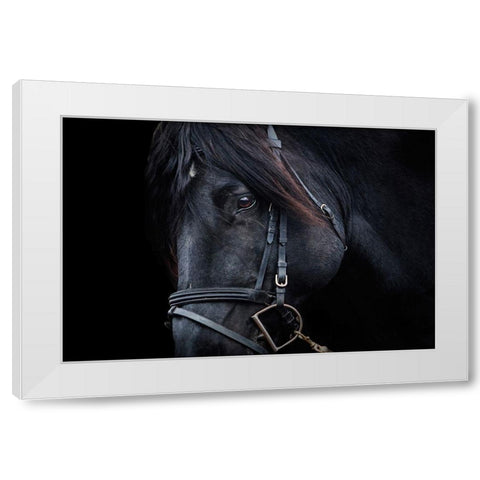 Up Close White Modern Wood Framed Art Print by The Yellowstone Collection