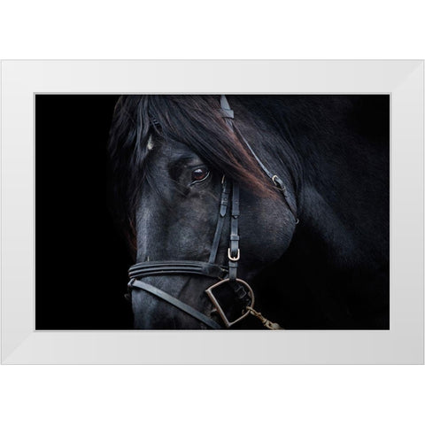 Up Close White Modern Wood Framed Art Print by The Yellowstone Collection