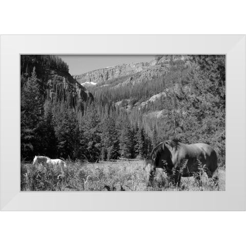 Younts Peak, Cody, Wyoming White Modern Wood Framed Art Print by The Yellowstone Collection