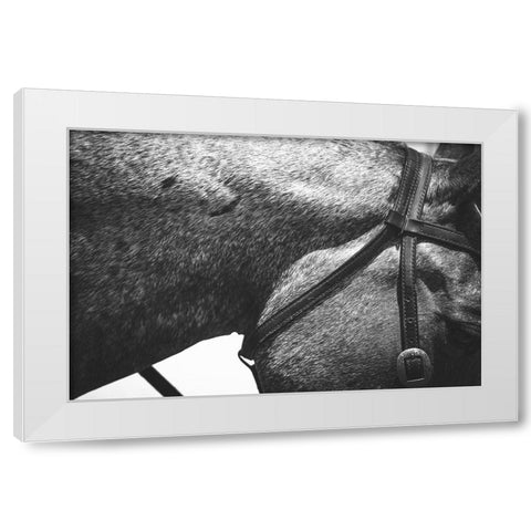 Bridle White Modern Wood Framed Art Print by The Yellowstone Collection