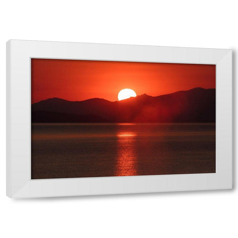 Sunrise from West Thum Geyser Basin, Yellowstone National Park White Modern Wood Framed Art Print by The Yellowstone Collection