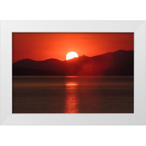 Sunrise from West Thum Geyser Basin, Yellowstone National Park White Modern Wood Framed Art Print by The Yellowstone Collection