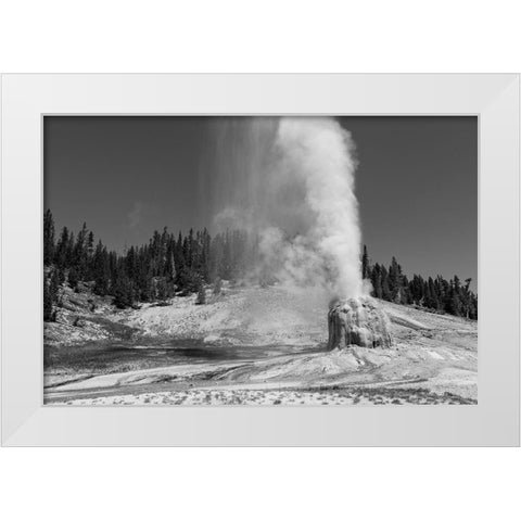 Lone Star Geyser, Yellowstone National Park White Modern Wood Framed Art Print by Frank, Jacob W.