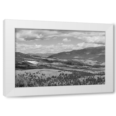 Mammoth Hot Springs, Yellowstone National Park White Modern Wood Framed Art Print by The Yellowstone Collection