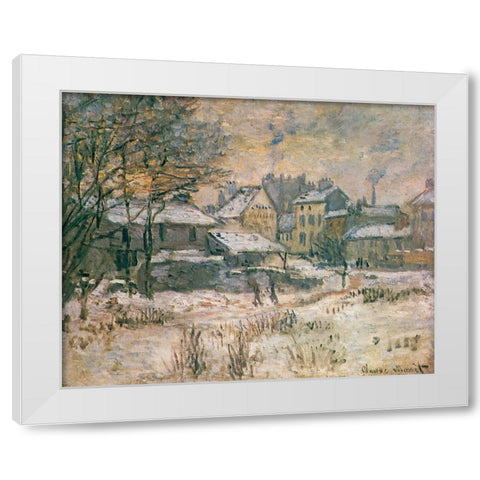 The Croix Blanche 1875 White Modern Wood Framed Art Print by Monet, Claude