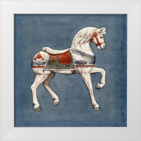 Carousel Horse I 1935 White Modern Wood Framed Art Print by Murphy, Henry