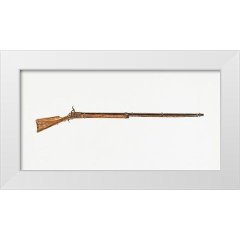 Gun 1938 White Modern Wood Framed Art Print by Bartz, Eugene