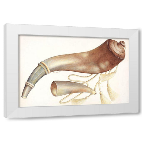 Powder Horn 1937 White Modern Wood Framed Art Print by Stottlemeyer, Margaret