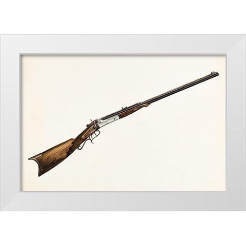 Rifle 1936 White Modern Wood Framed Art Print by Simon, Natalie