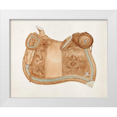 Saddle 1937 White Modern Wood Framed Art Print by Woods, Ranka S.