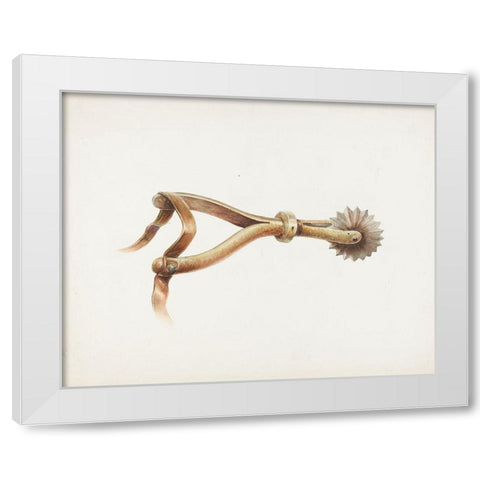 Spur 1936 White Modern Wood Framed Art Print by Transpota, Gerald