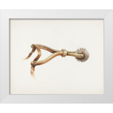 Spur 1936 White Modern Wood Framed Art Print by Transpota, Gerald