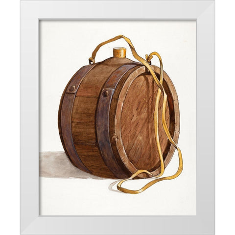 Water Barrel of Runlet White Modern Wood Framed Art Print by Bartlett, Dana