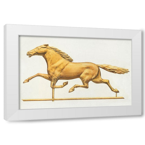 Weather Vane 1939 White Modern Wood Framed Art Print by Goldberg, Joseph