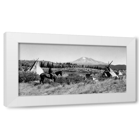 Campground Huckleberries White Modern Wood Framed Art Print by Vintage Photography