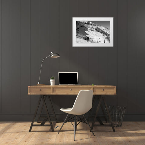 Cougar Basin Payette White Modern Wood Framed Art Print by Lutz, Jesse