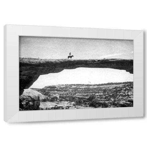 Natural Bridges National Monument White Modern Wood Framed Art Print by Vintage Photography