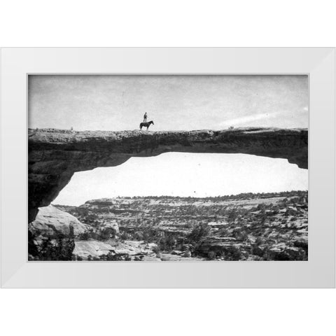 Natural Bridges National Monument White Modern Wood Framed Art Print by Vintage Photography