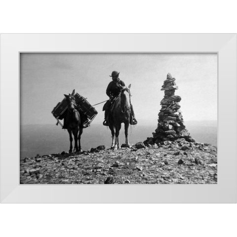 Photo of William Henry Jackson White Modern Wood Framed Art Print by Vintage Photography
